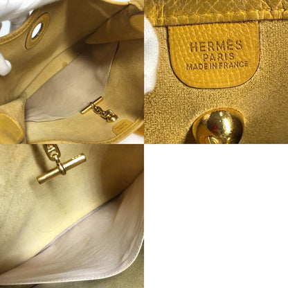 Hermes Shoulder Bag Velpa PM Vespa PM Leather Yellow — view 9