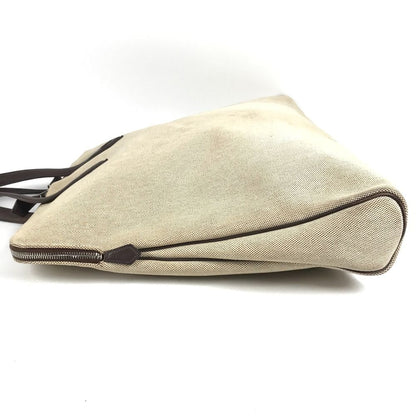 Hermes Tote Sac Eve GM Leather Canvas Beige — view 4