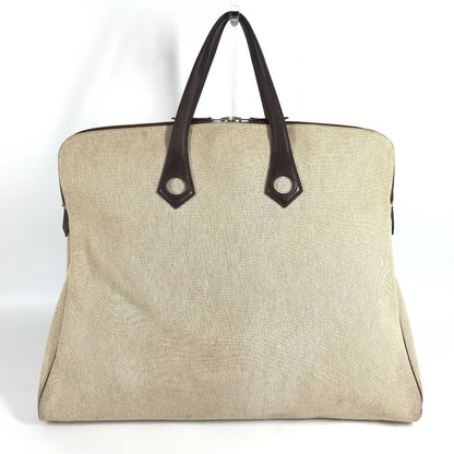 Hermes Tote Sac Eve GM Leather Canvas Beige — view 2