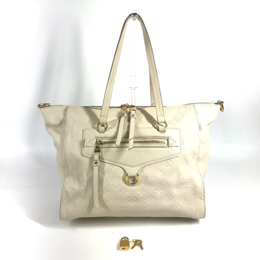 Louis Vuitton Shoulder Bag Lumineers PM Monogram Empreinte Leather Neige White