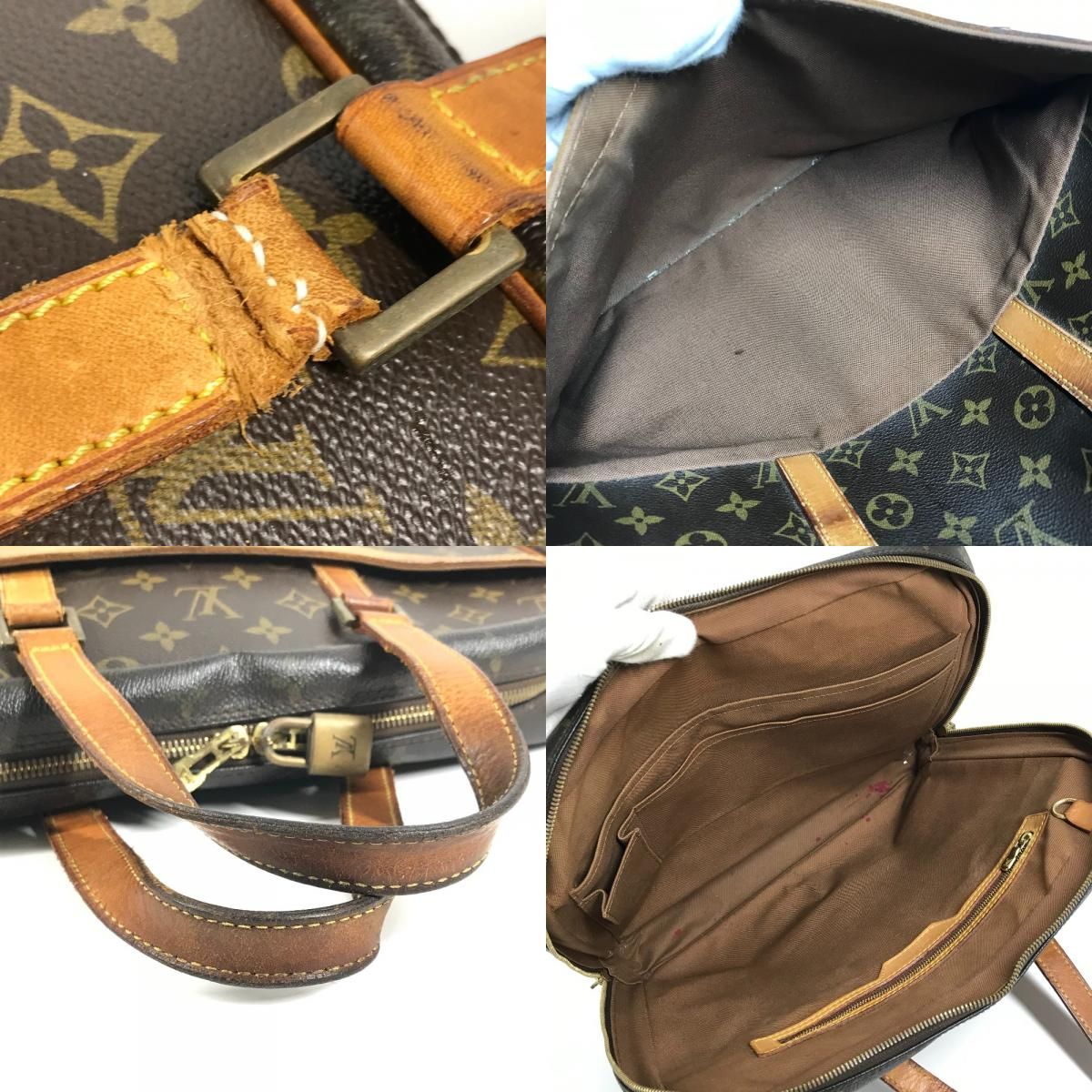 Louis Vuitton Tote Porte Documents Pegase Monogram Canvas Brown — view 7