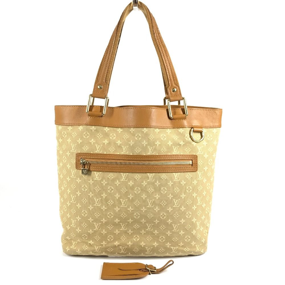 Louis Vuitton Shoulder Bag Lucille GM Monogram Mini Canvas Beige