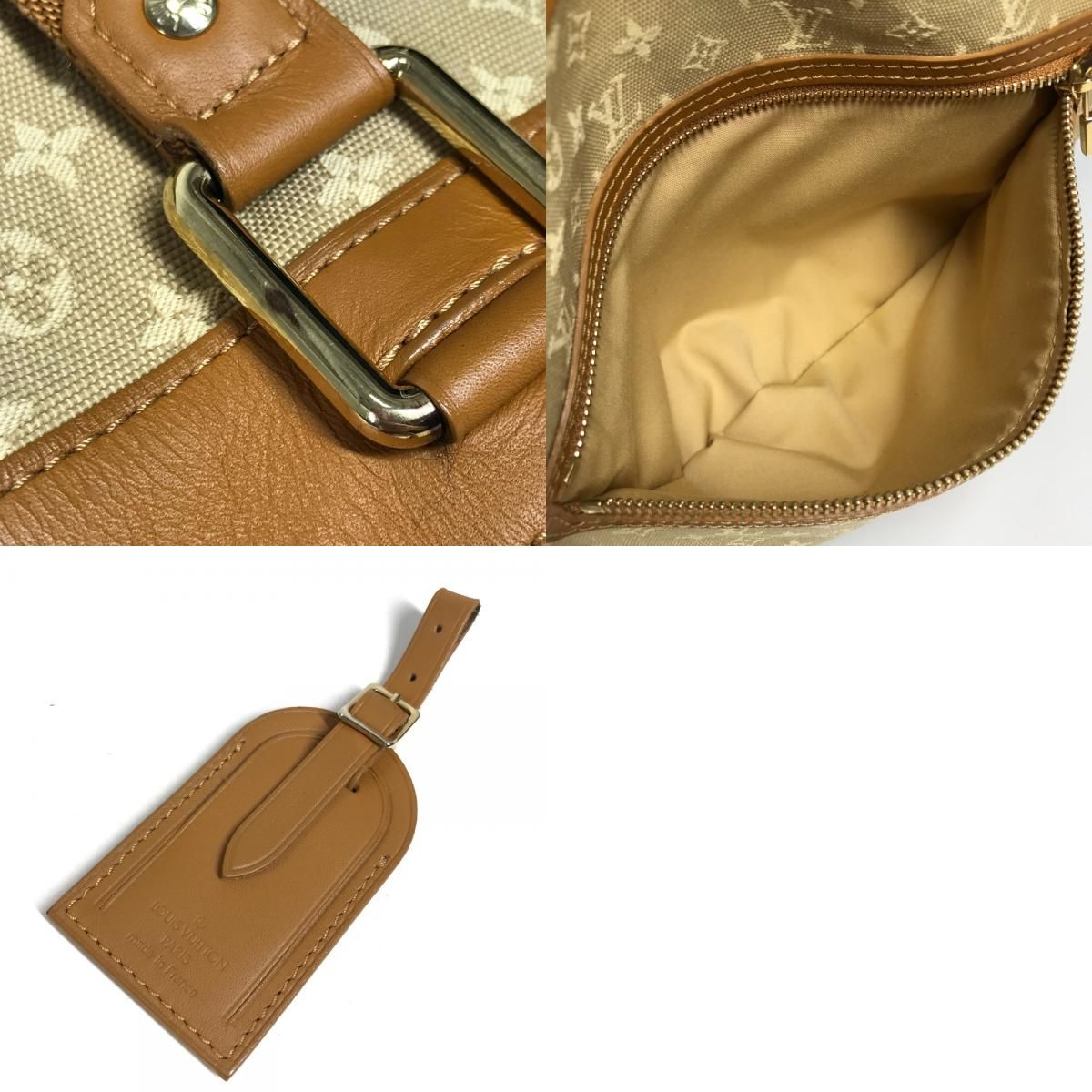 Louis Vuitton Shoulder Bag Lucille GM Monogram Mini Canvas Beige — view 9