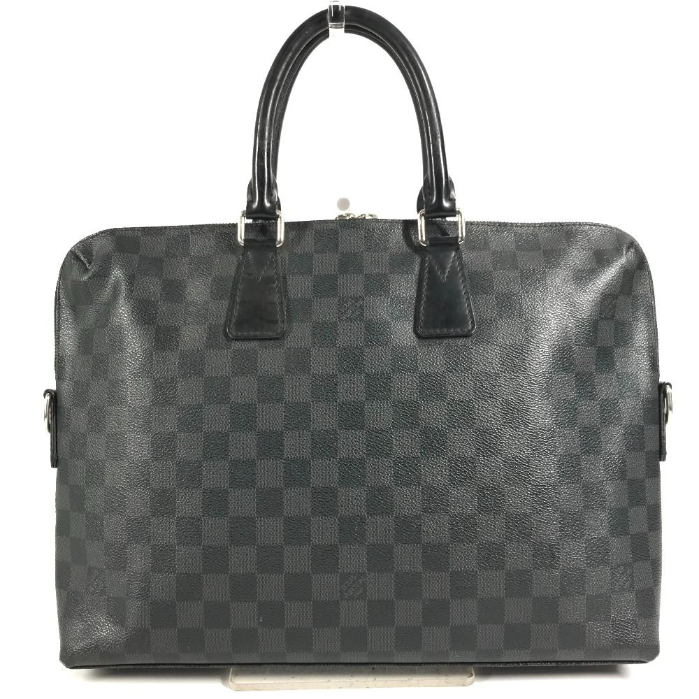 Louis Vuitton Business Bag Porte Documents Jour Pdj Damier Graphite Canvas Black — view 2