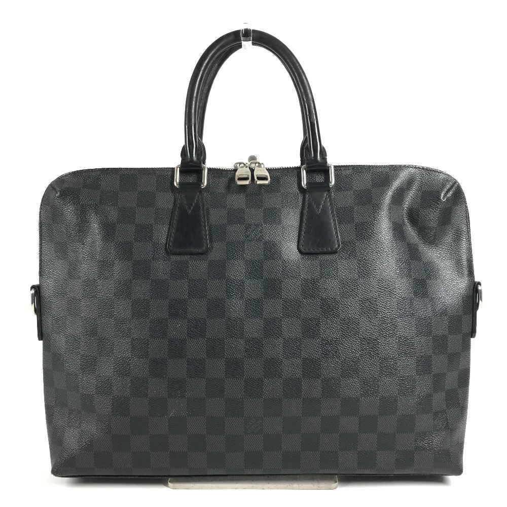 Louis Vuitton Business Bag Porte Documents Jour Pdj Damier Graphite Canvas Black