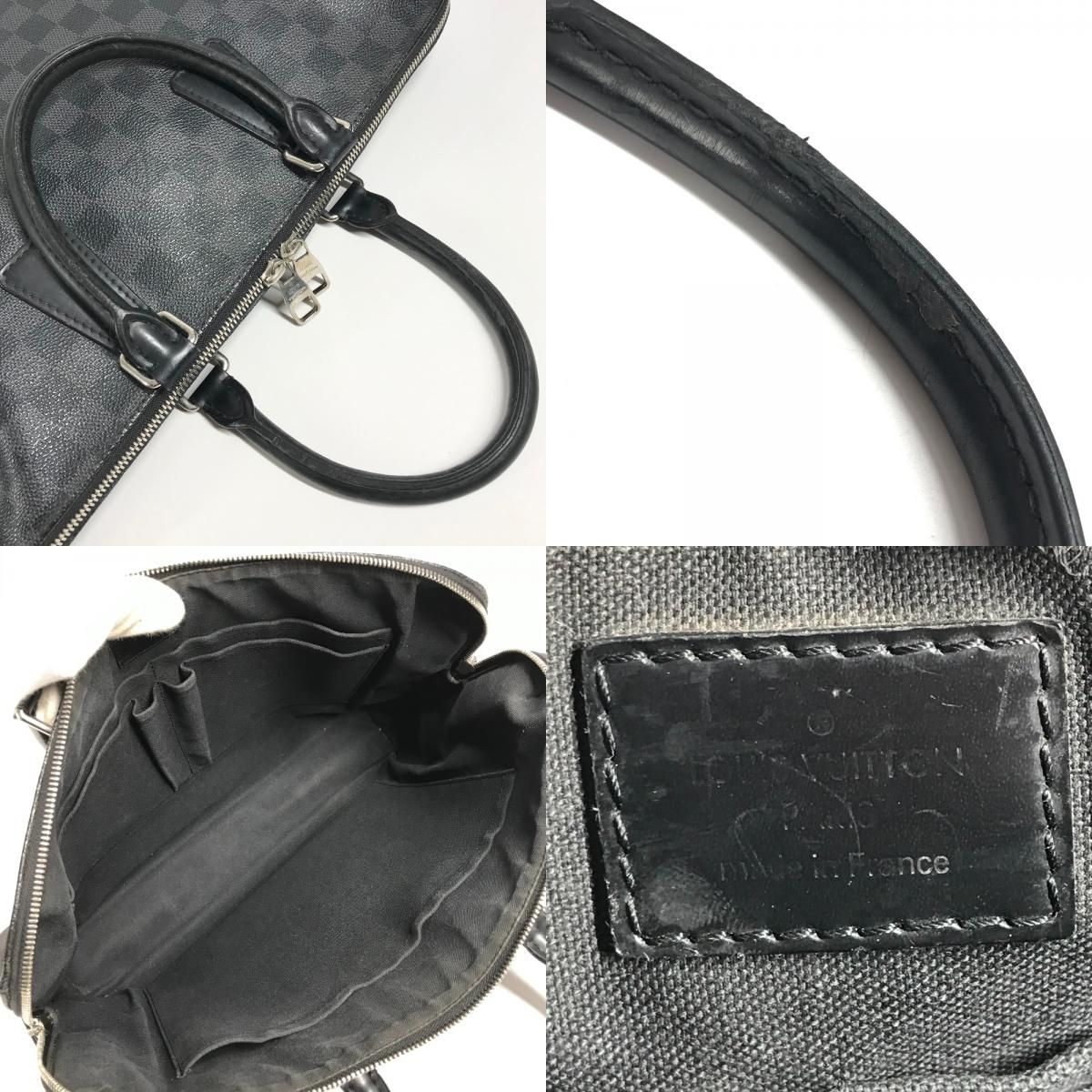 Louis Vuitton Business Bag Porte Documents Jour Pdj Damier Graphite Canvas Black — view 8