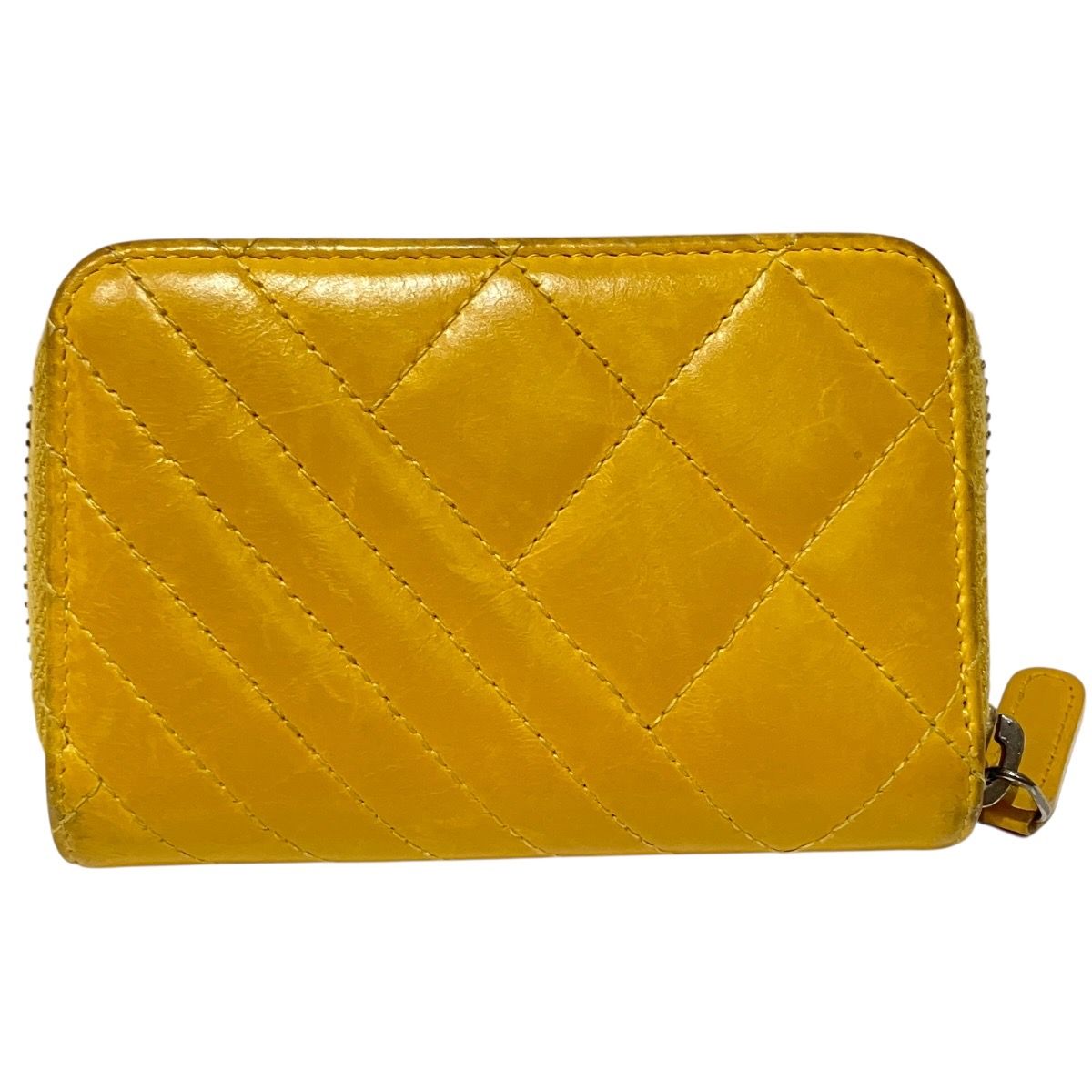 Chanel Quilted Bias Stitch Card Case Leather — view 2