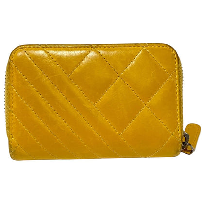 Chanel Quilted Bias Stitch Card Case Leather — view 2