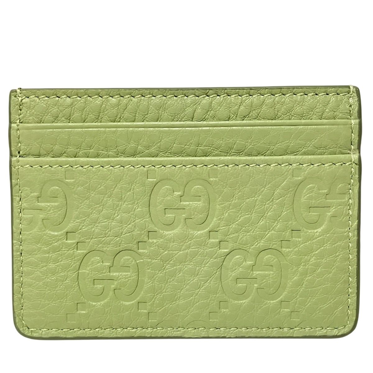 Gucci GG Emblem Card Case Leather