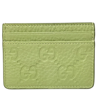 Gucci GG Emblem Card Case Leather