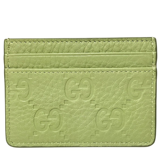 Gucci GG Emblem Card Case Leather