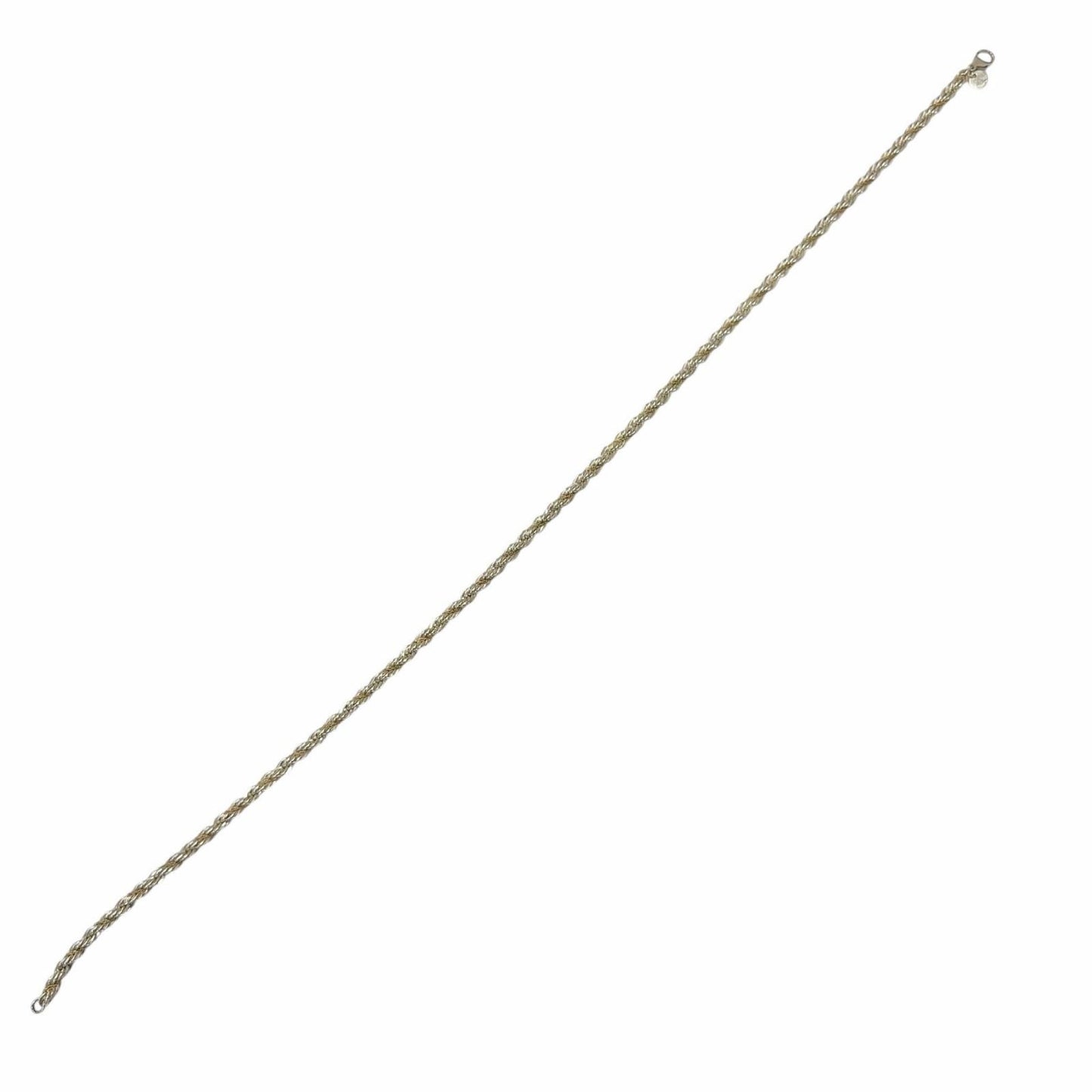 Tiffany & Co 750 Twist Chain Screw Necklace Silver Gold — view 4