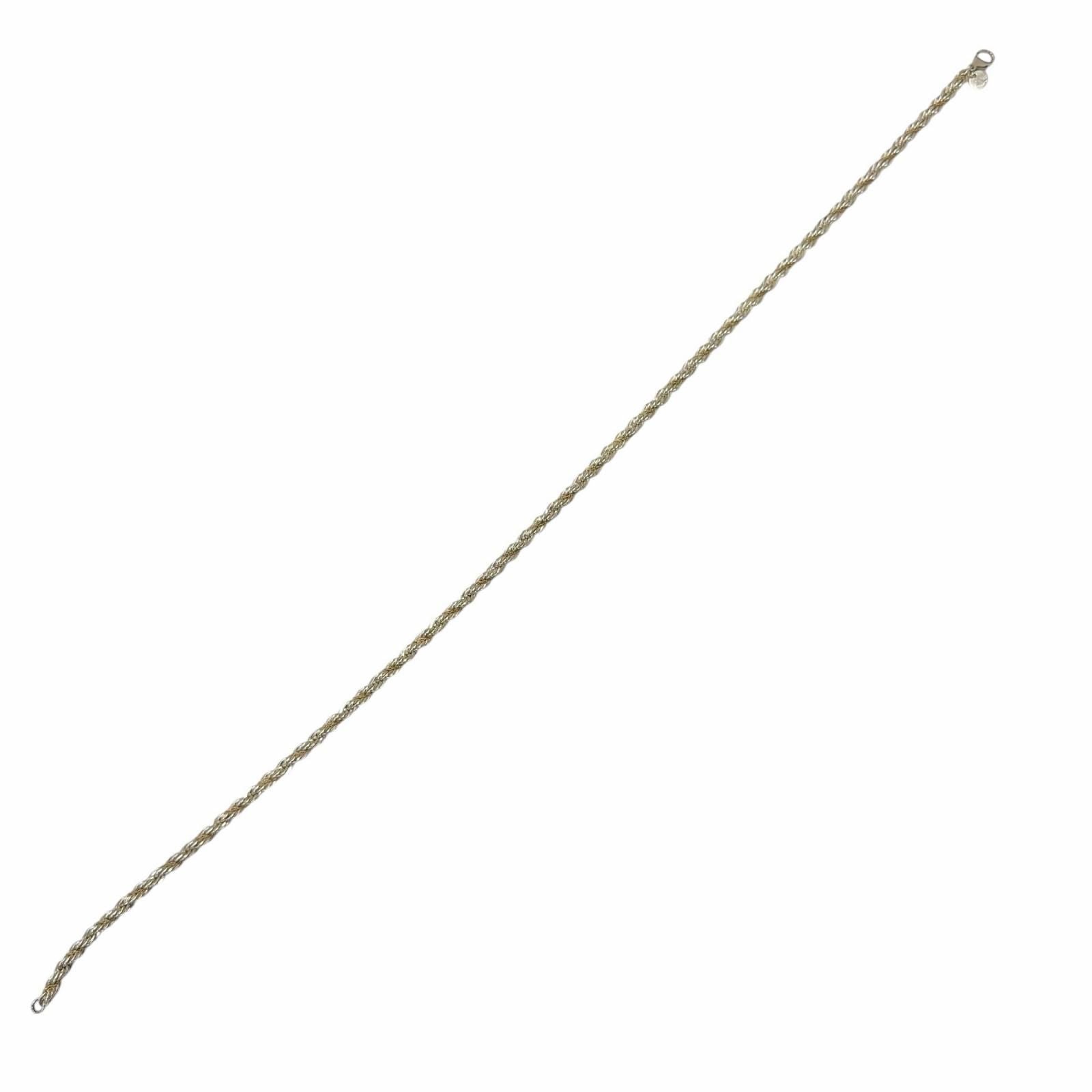 Tiffany & Co 750 Twist Chain Screw Necklace Silver Gold — view 4