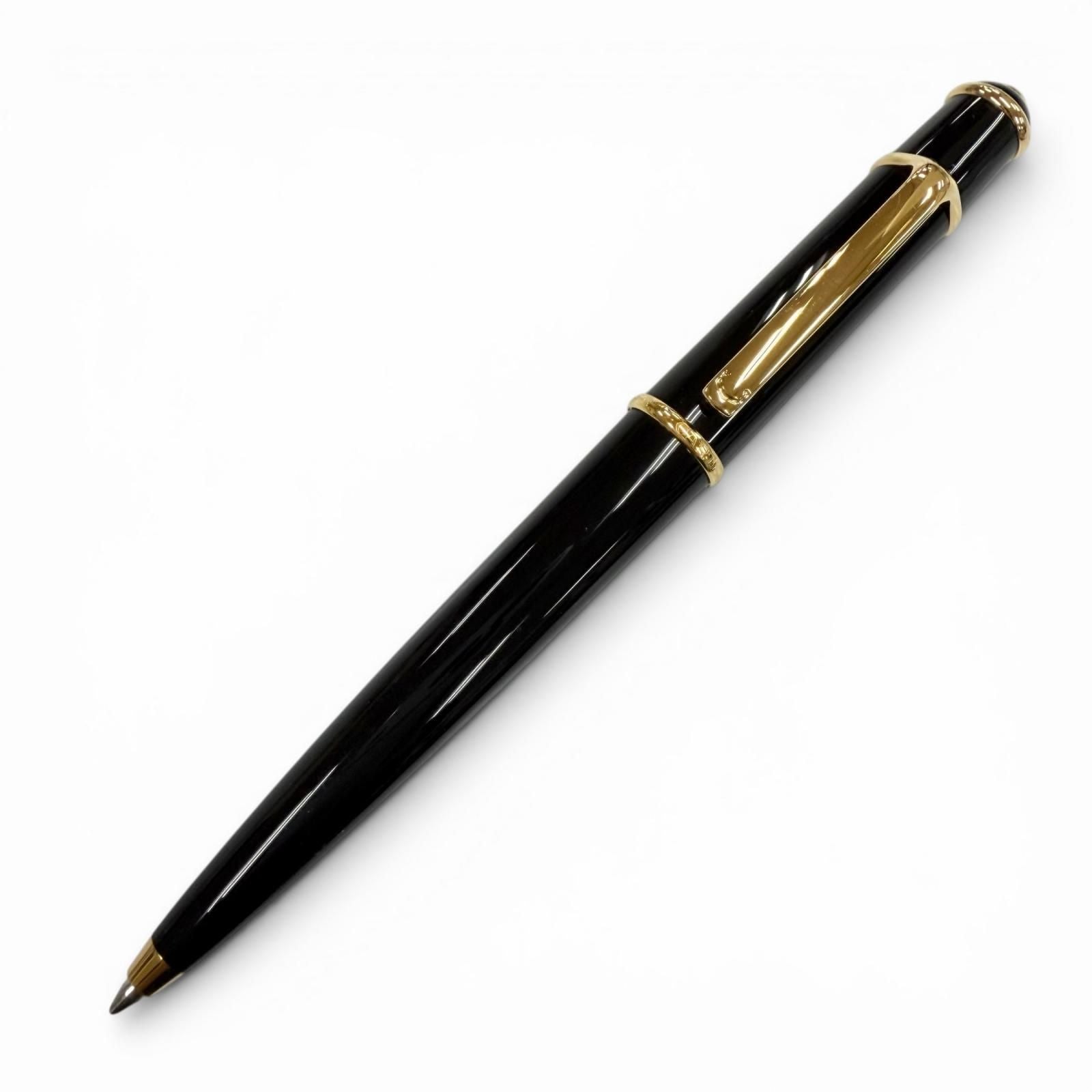 Cartier Diavolo de Blue Gemstone Twist Ballpoint Pen Black Gold Handwriting