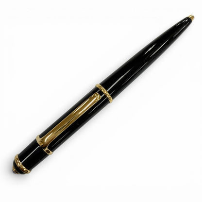 Cartier Diavolo de Blue Gemstone Twist Ballpoint Pen Black Gold Handwriting — view 2