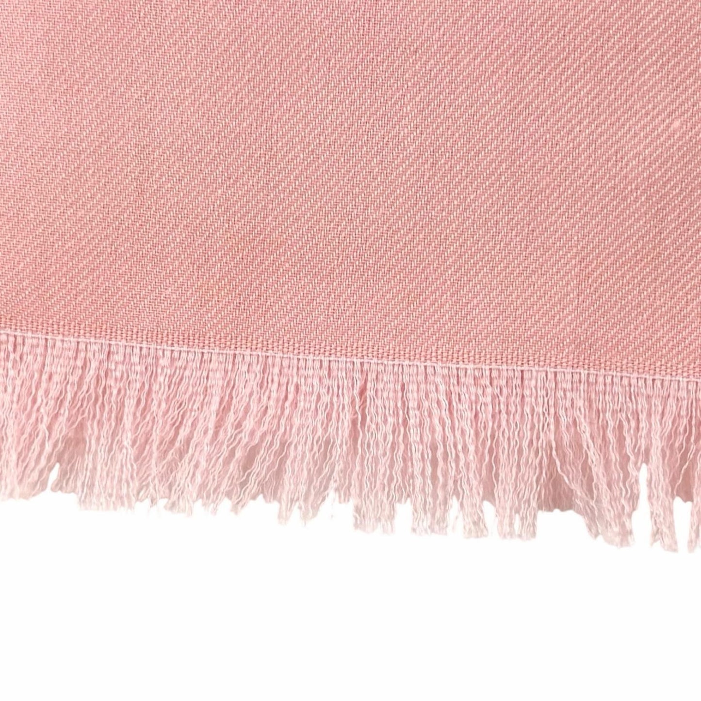 Chanel 23c Cashmere Silk Blend CC Logo with Fringe Large Shawl Pink Scarf — view 4