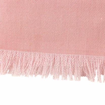 Chanel 23c Cashmere Silk Blend CC Logo with Fringe Large Shawl Pink Scarf — view 4