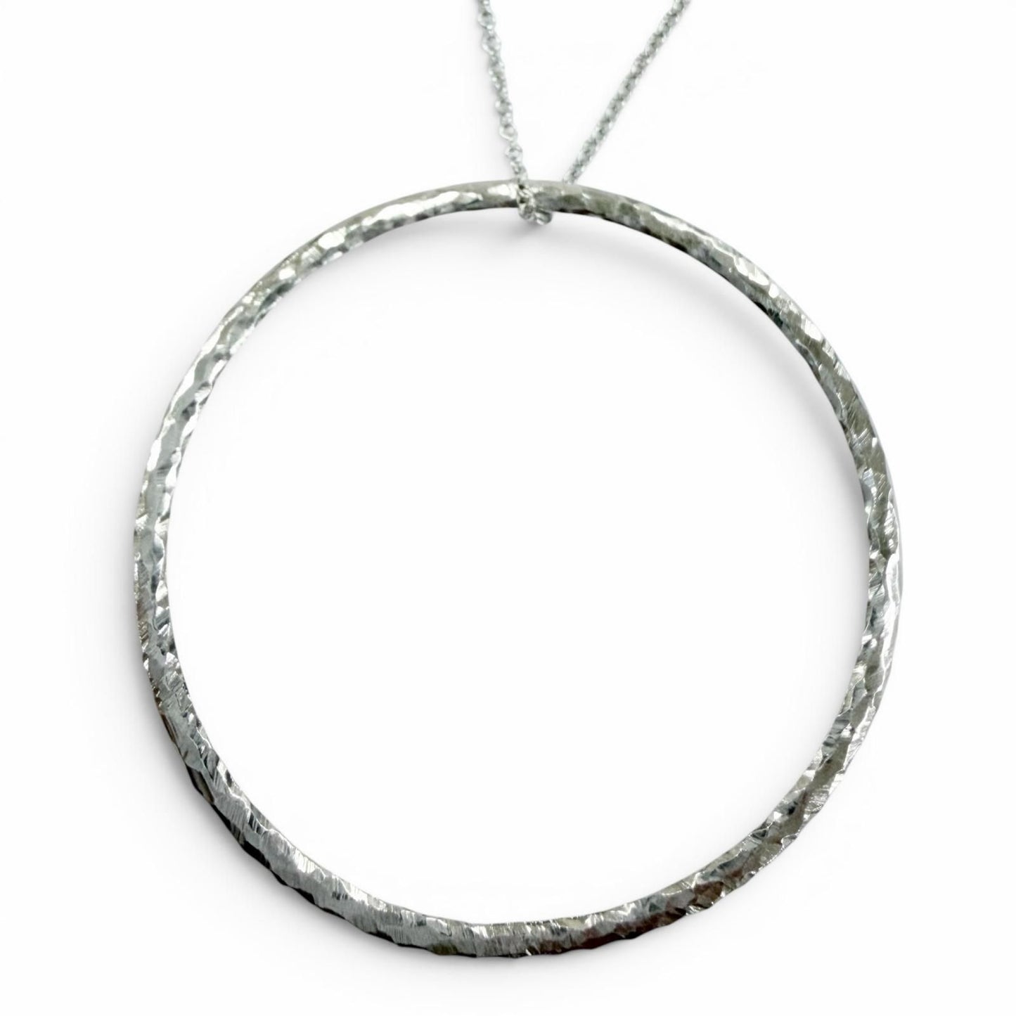 Tiffany & Co Vintage Paloma Picasso Circle Necklace 925 Pendant Silver