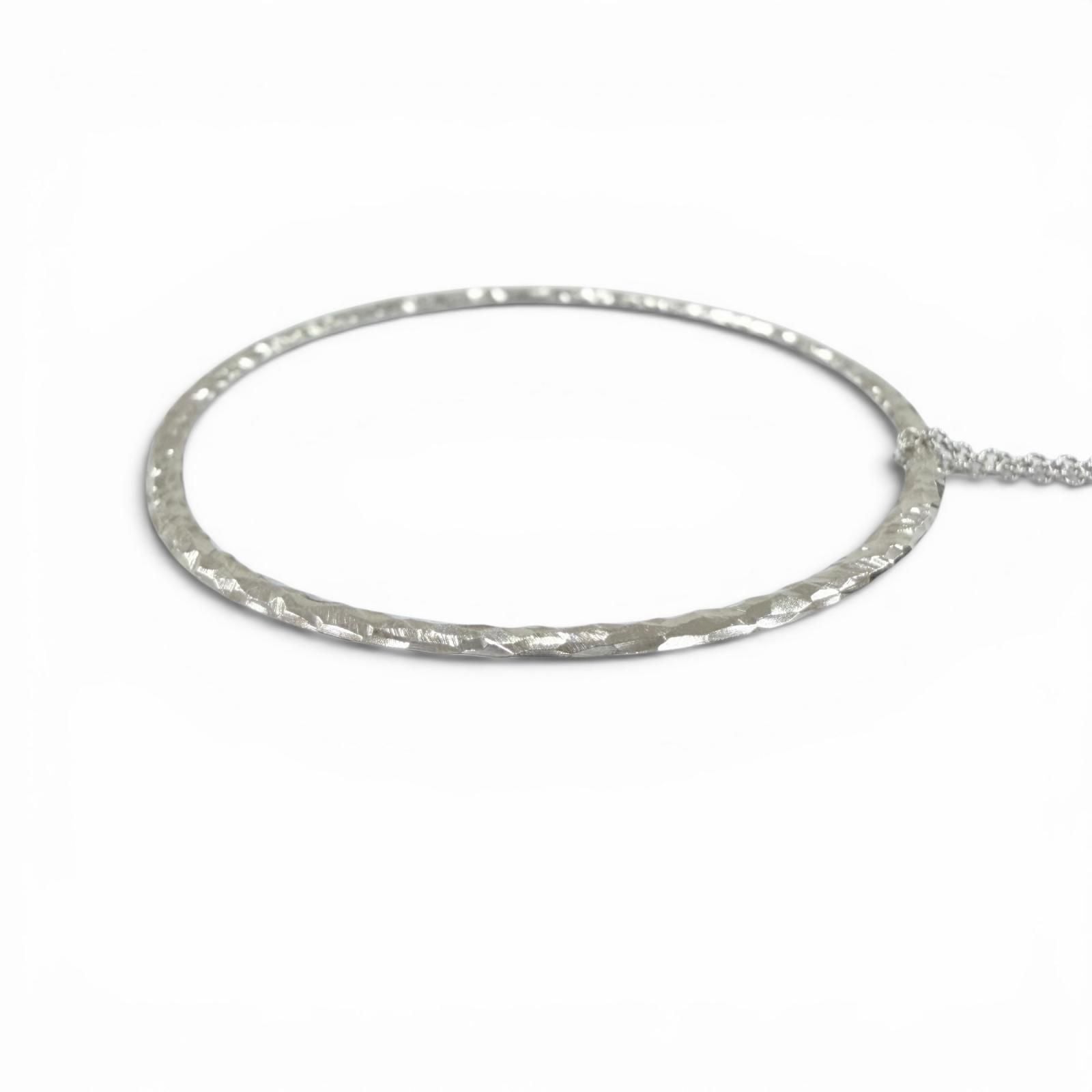 Tiffany & Co Vintage Paloma Picasso Circle Necklace 925 Pendant Silver — view 4