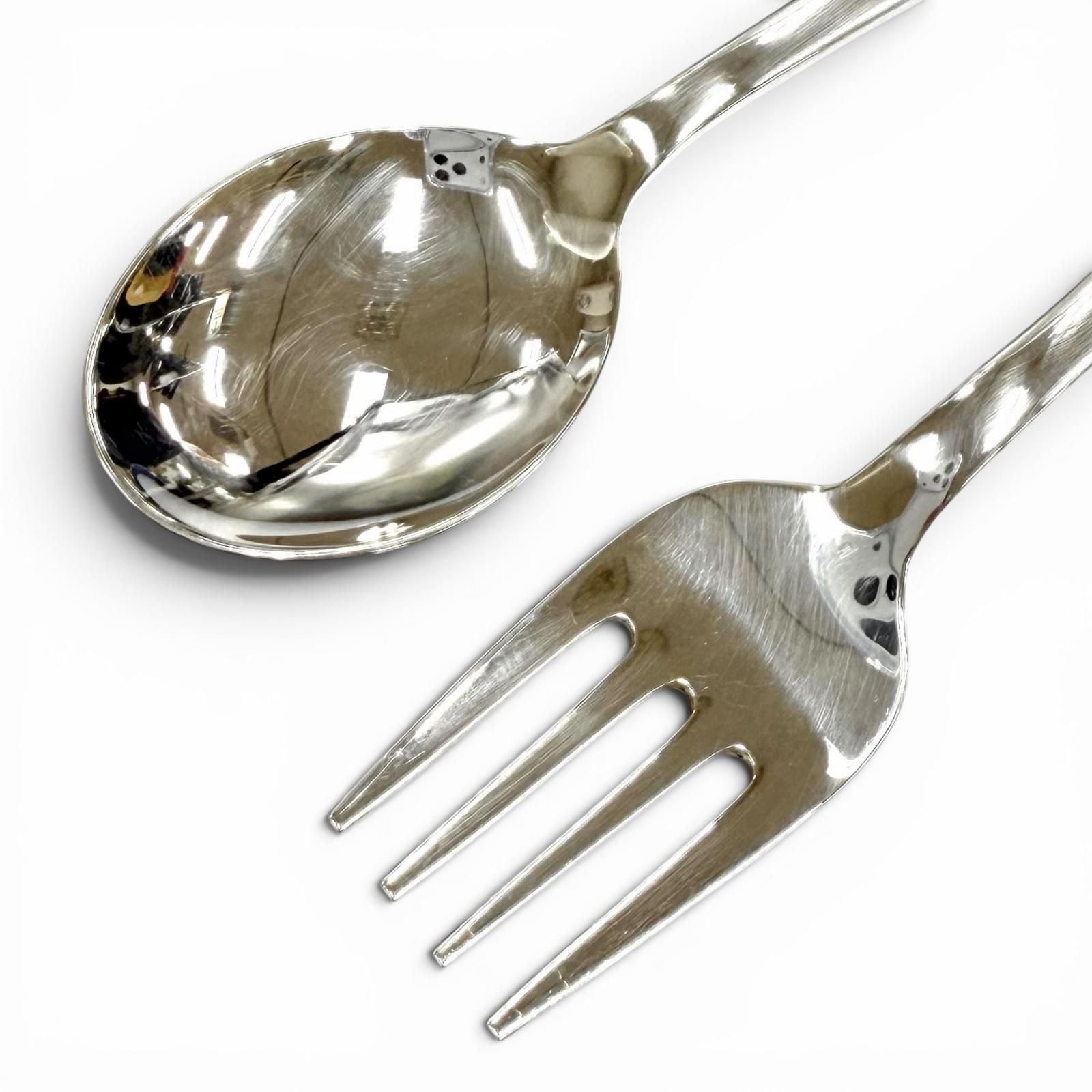 Tiffany & Co Vintage Elsa Peretti Open Heart Baby Set 925 Fork Spoon Set — view 4