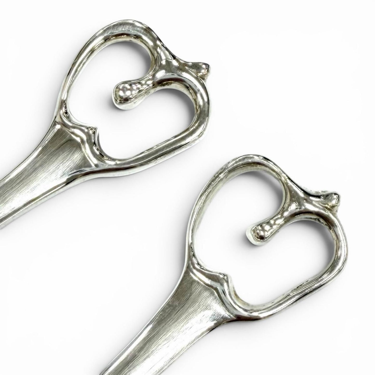 Tiffany & Co Vintage Elsa Peretti Open Heart Baby Set 925 Fork Spoon Set — view 5