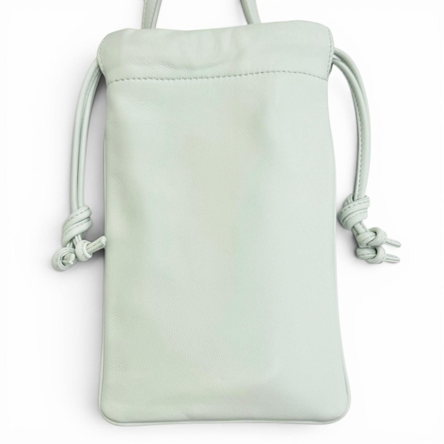 Celine Leather Cuill Triomphe Drawstring Mobile Pouch Phone Case Shoulder — view 3