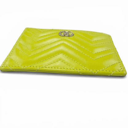 Gucci GG Marmont Double Leather Key Case Key Ring Coin Light Green Key Holder — view 5