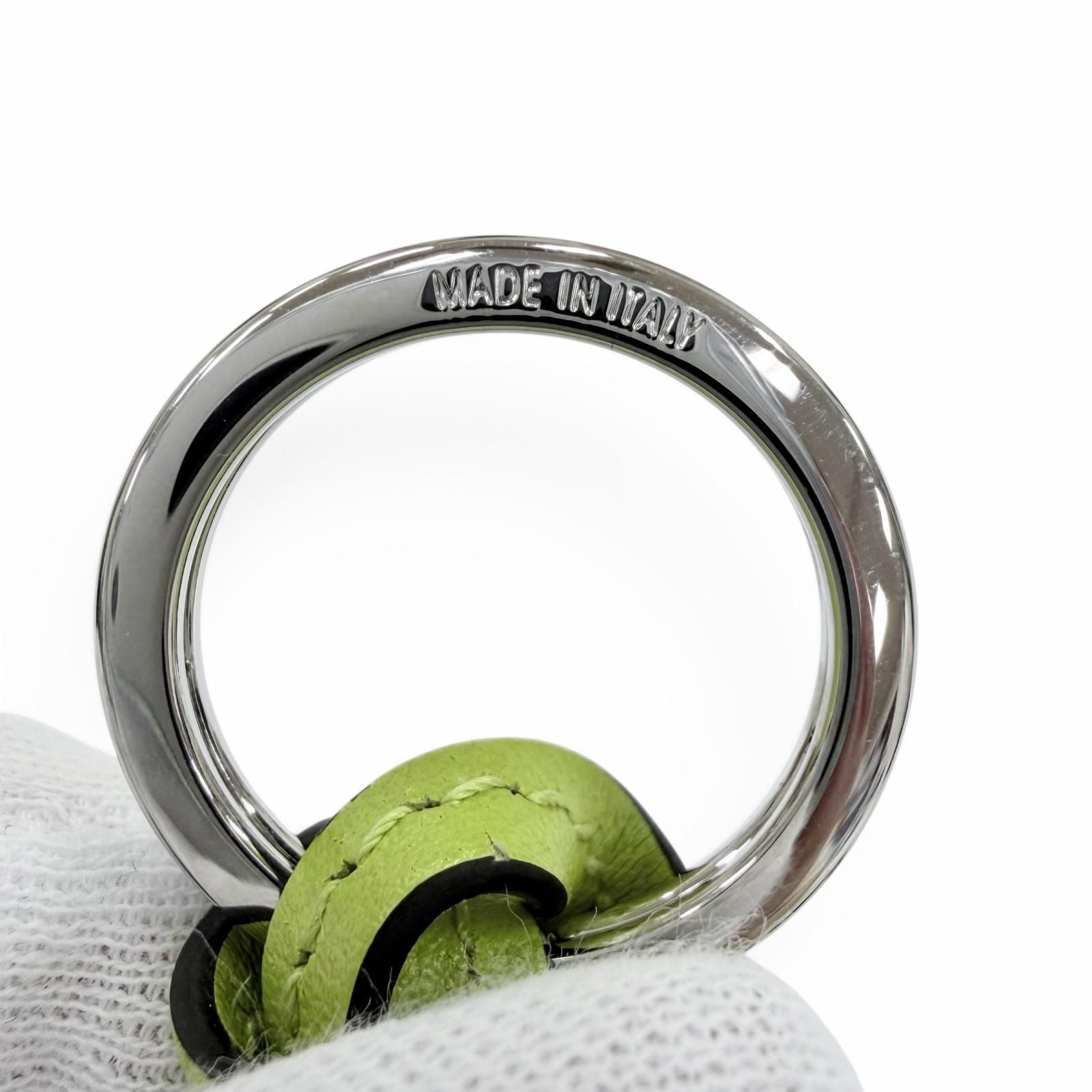 Gucci GG Marmont Double Leather Key Case Key Ring Coin Light Green Key Holder — view 7