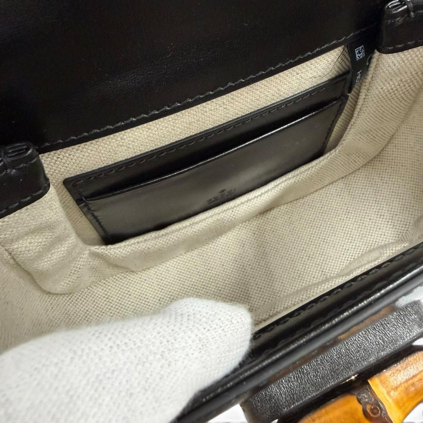 Gucci Bamboo Mini Bag Leather 2-Way Black — view 7