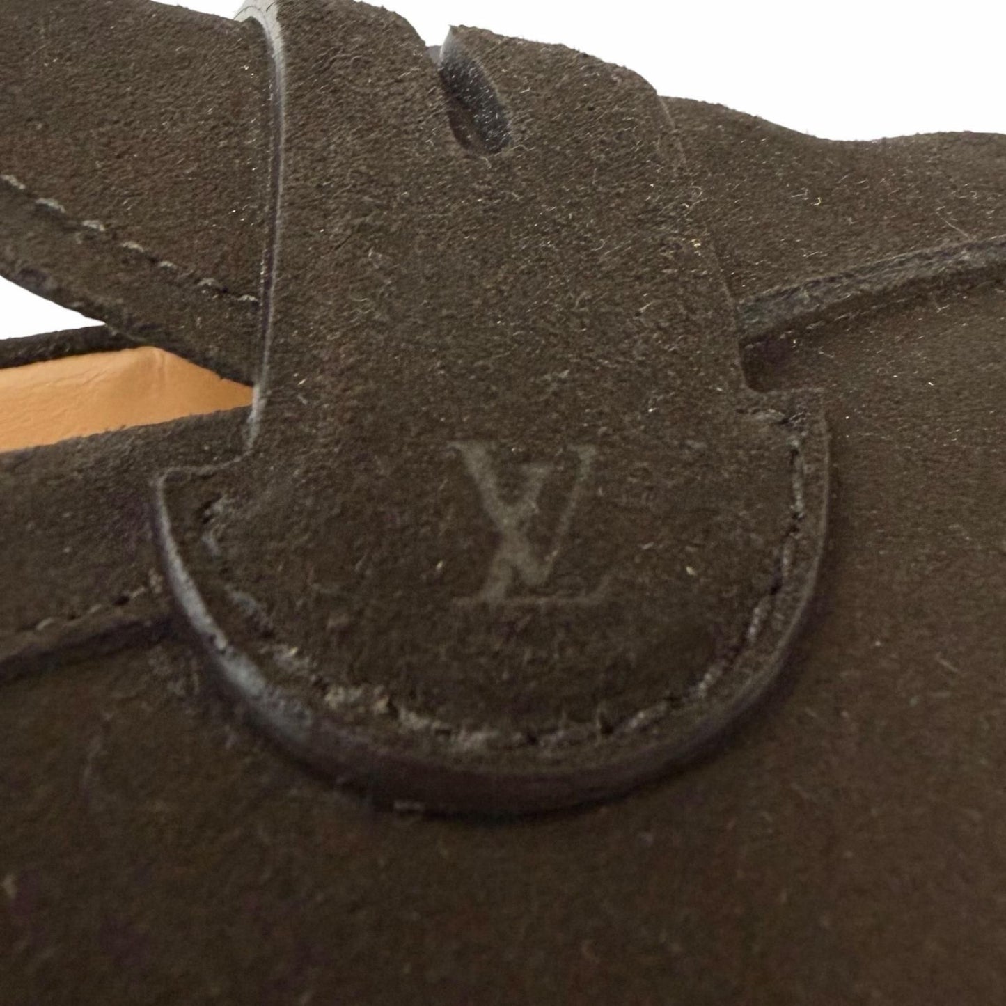 Louis Vuitton Sorbonne Loafers Suede Leather Goodyear Flex Moccasins Charcoal 8 — view 7