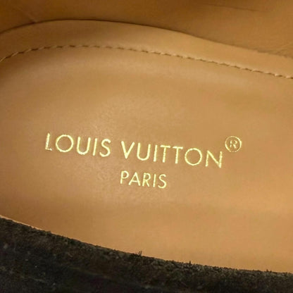 Louis Vuitton Sorbonne Loafers Suede Leather Goodyear Flex Moccasins Charcoal 8 — view 8