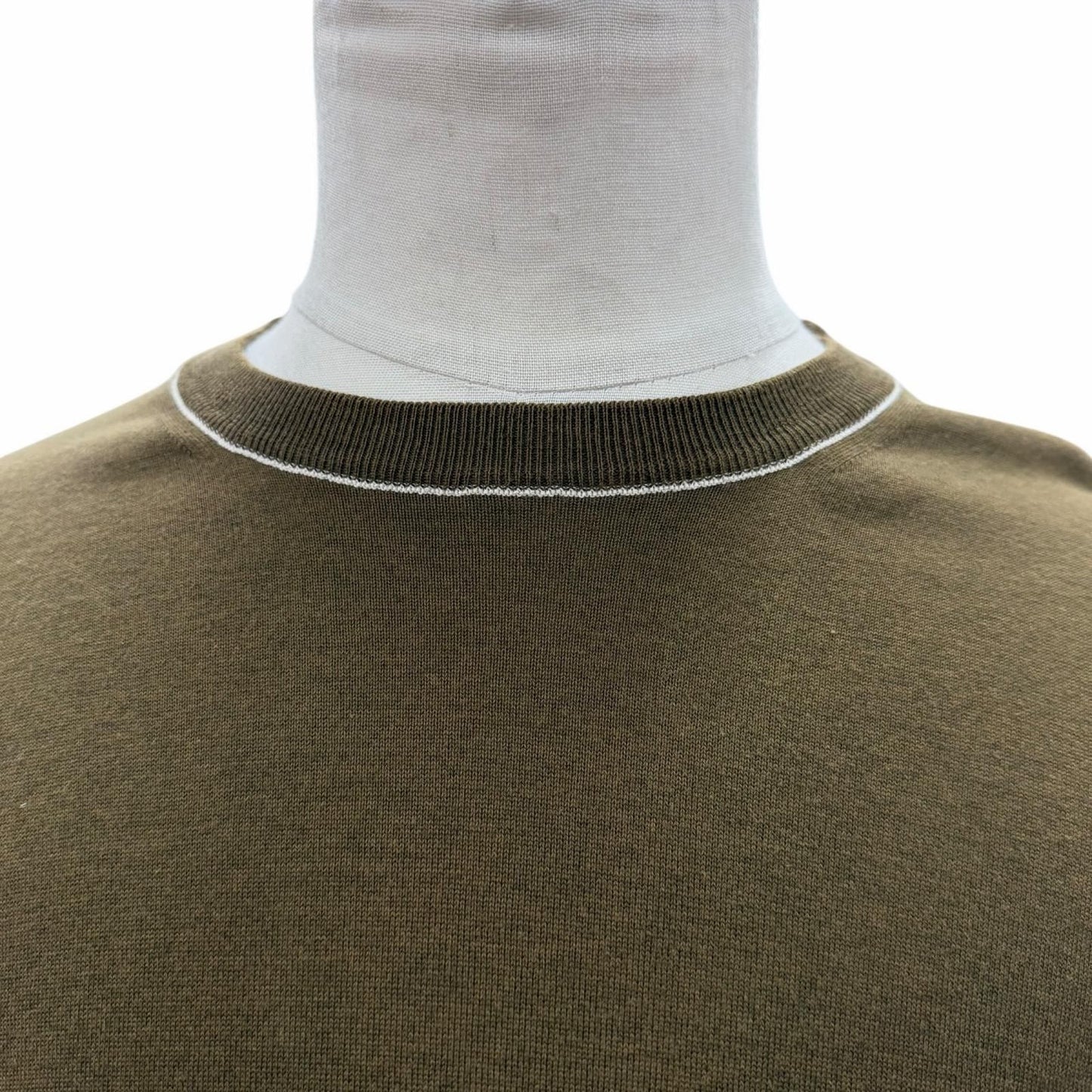 Louis Vuitton Silk Cashmere Blend LV Circle Embroidery Crew Neck High Gee Knit — view 2