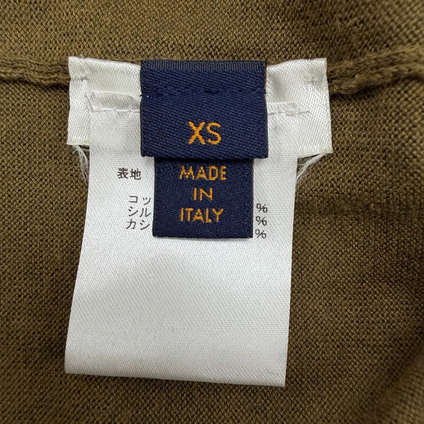 Louis Vuitton Silk Cashmere Blend LV Circle Embroidery Crew Neck High Gee Knit — view 7