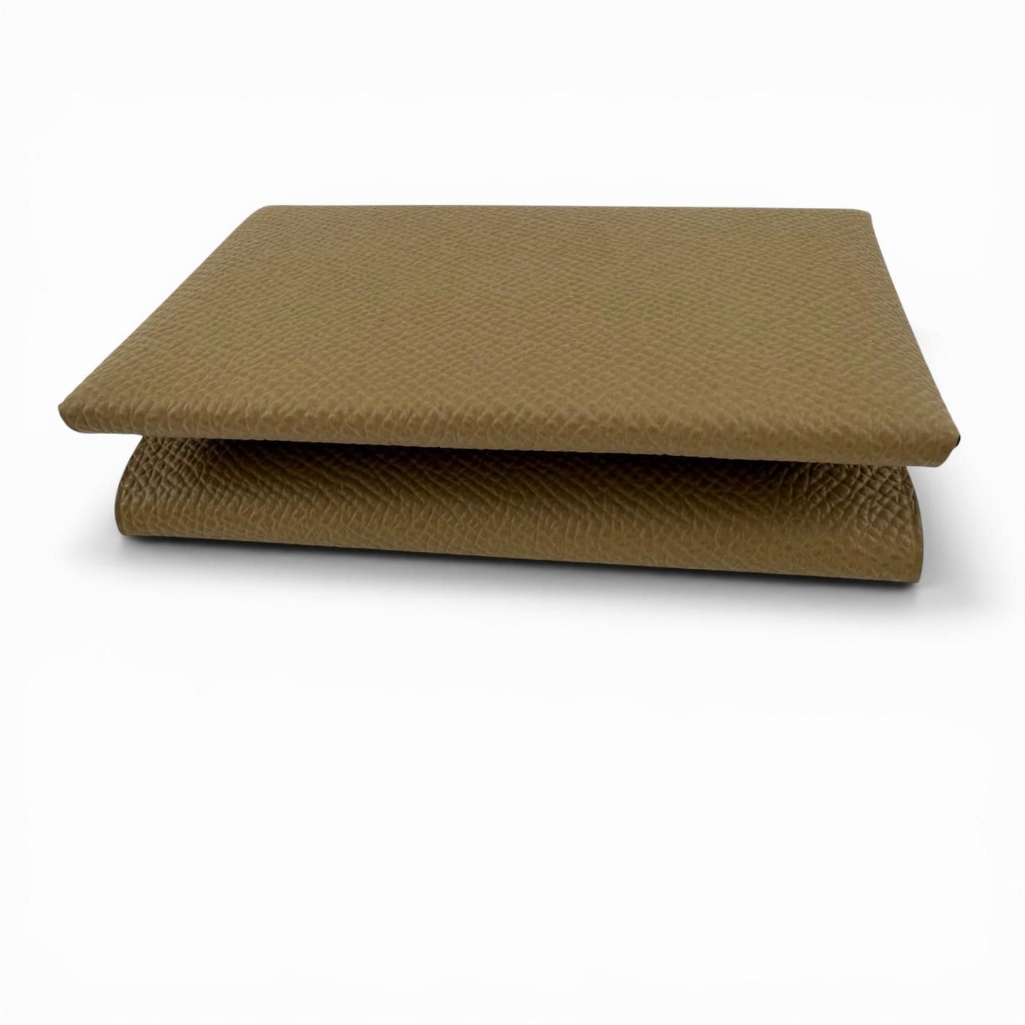 Hermes Calvi Duo Veau Epsom Dune Silver Series Compact Wallet Bifold — view 4