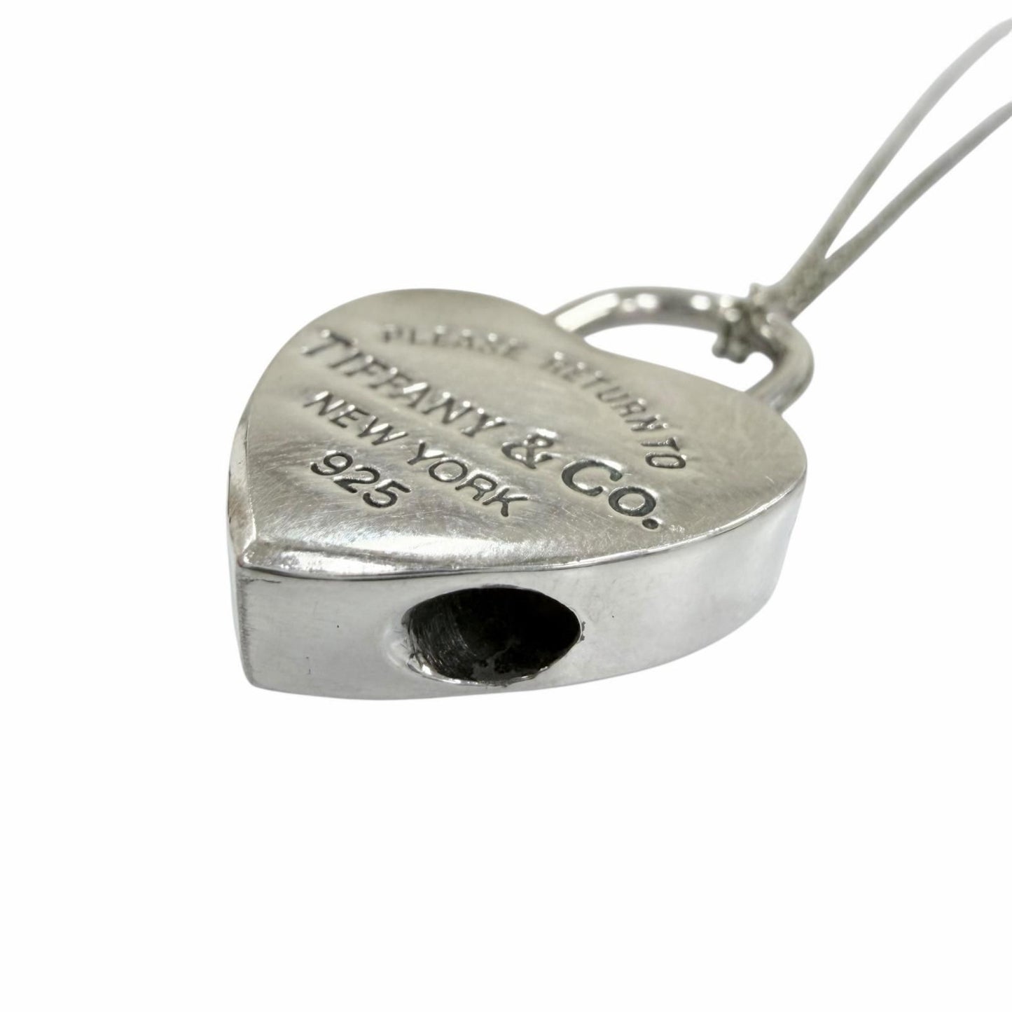 Tiffany & Co Return to Heart Lock Necklace 925 Pendant Silver — view 4