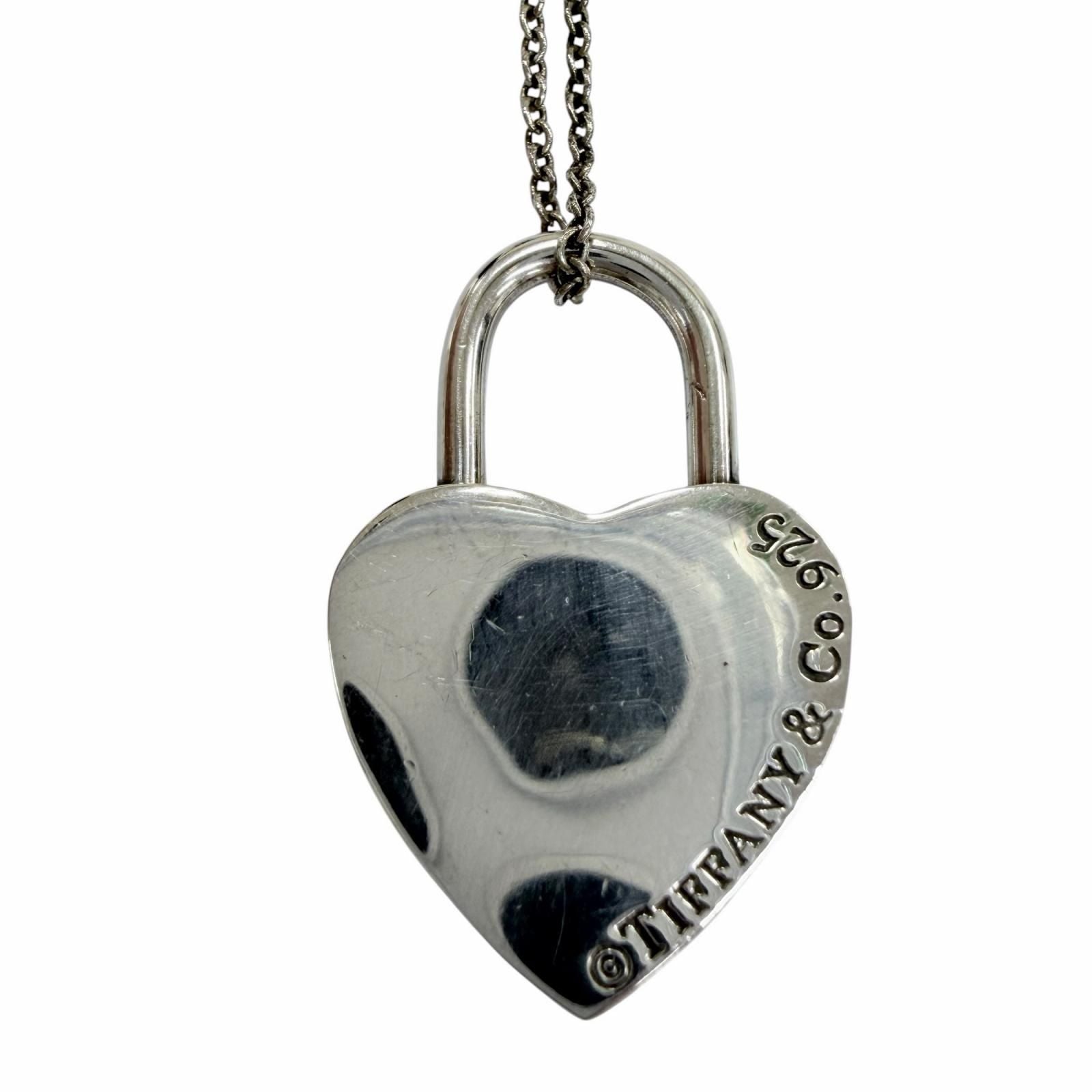 Tiffany & Co Return to Heart Lock Necklace 925 Pendant Silver — view 5