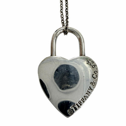 Tiffany & Co Return to Heart Lock Necklace 925 Pendant Silver — view 5