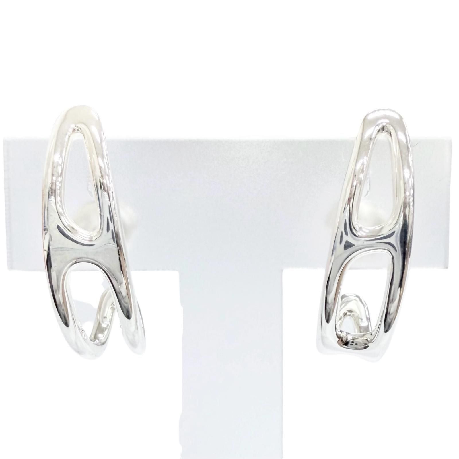 Hermes Chaine D'ancre Punk Earrings for Both Ears 925 Sterling Silver Recommende