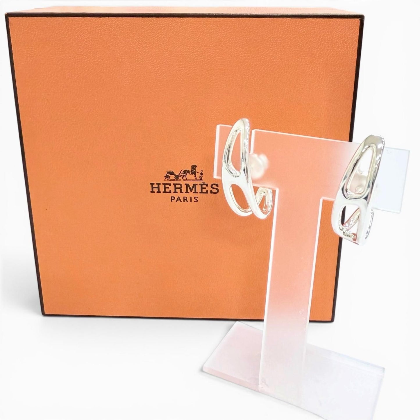 Hermes Chaine D'ancre Punk Earrings for Both Ears 925 Sterling Silver Recommende — view 2