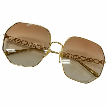 Louis Vuitton My LV Chain Round Sunglasses Gold 60 Eyewear