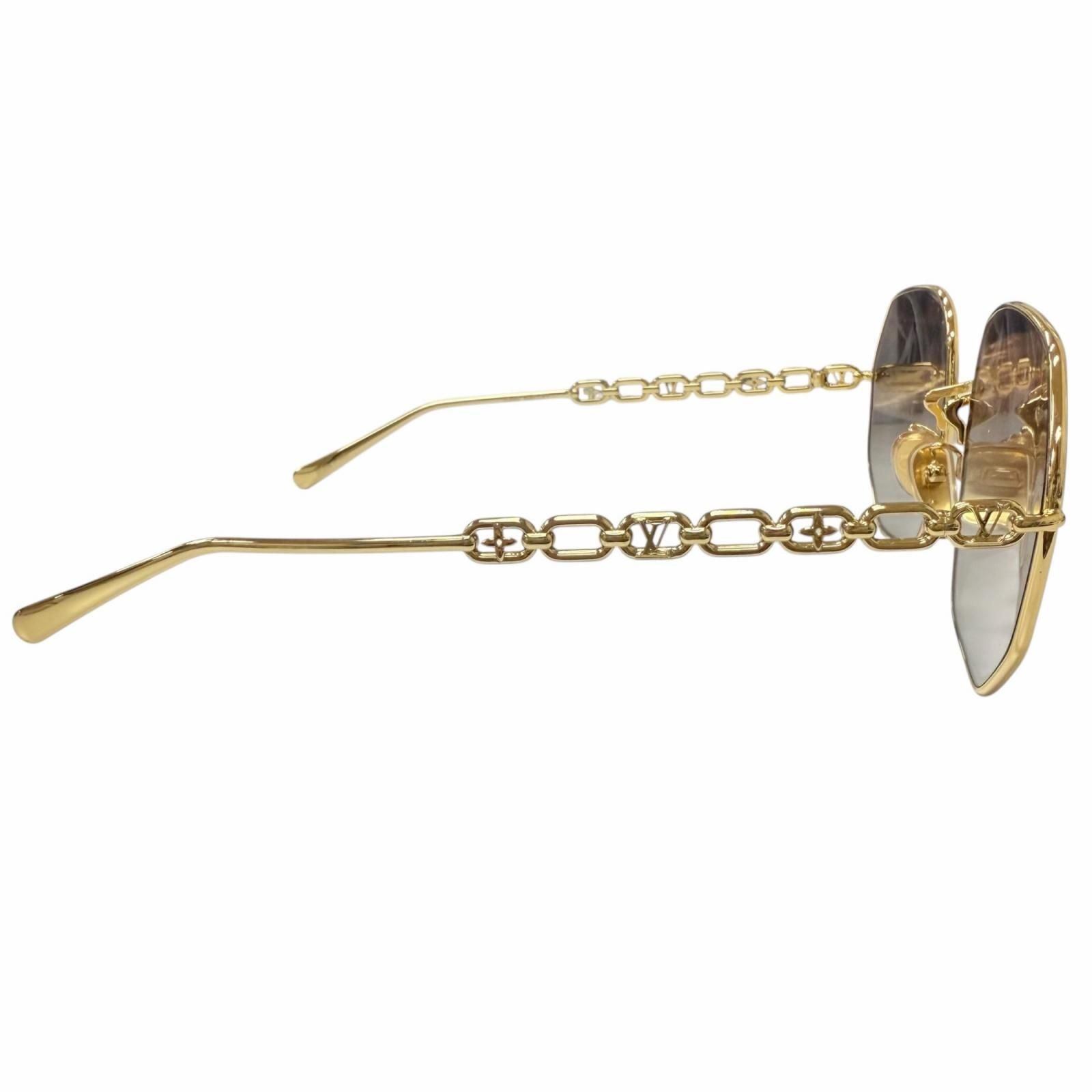 Louis Vuitton My LV Chain Round Sunglasses Gold 60 Eyewear — view 5