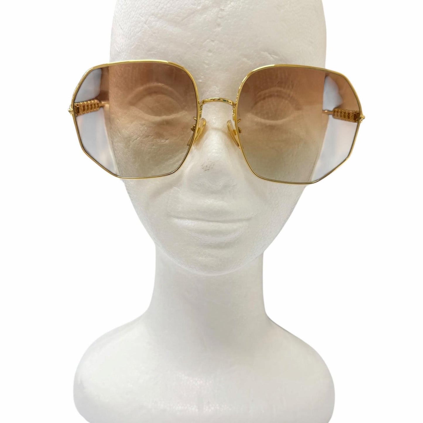 Louis Vuitton My LV Chain Round Sunglasses Gold 60 Eyewear — view 3