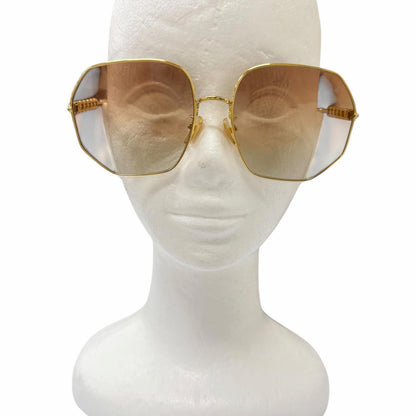 Louis Vuitton My LV Chain Round Sunglasses Gold 60 Eyewear — view 3