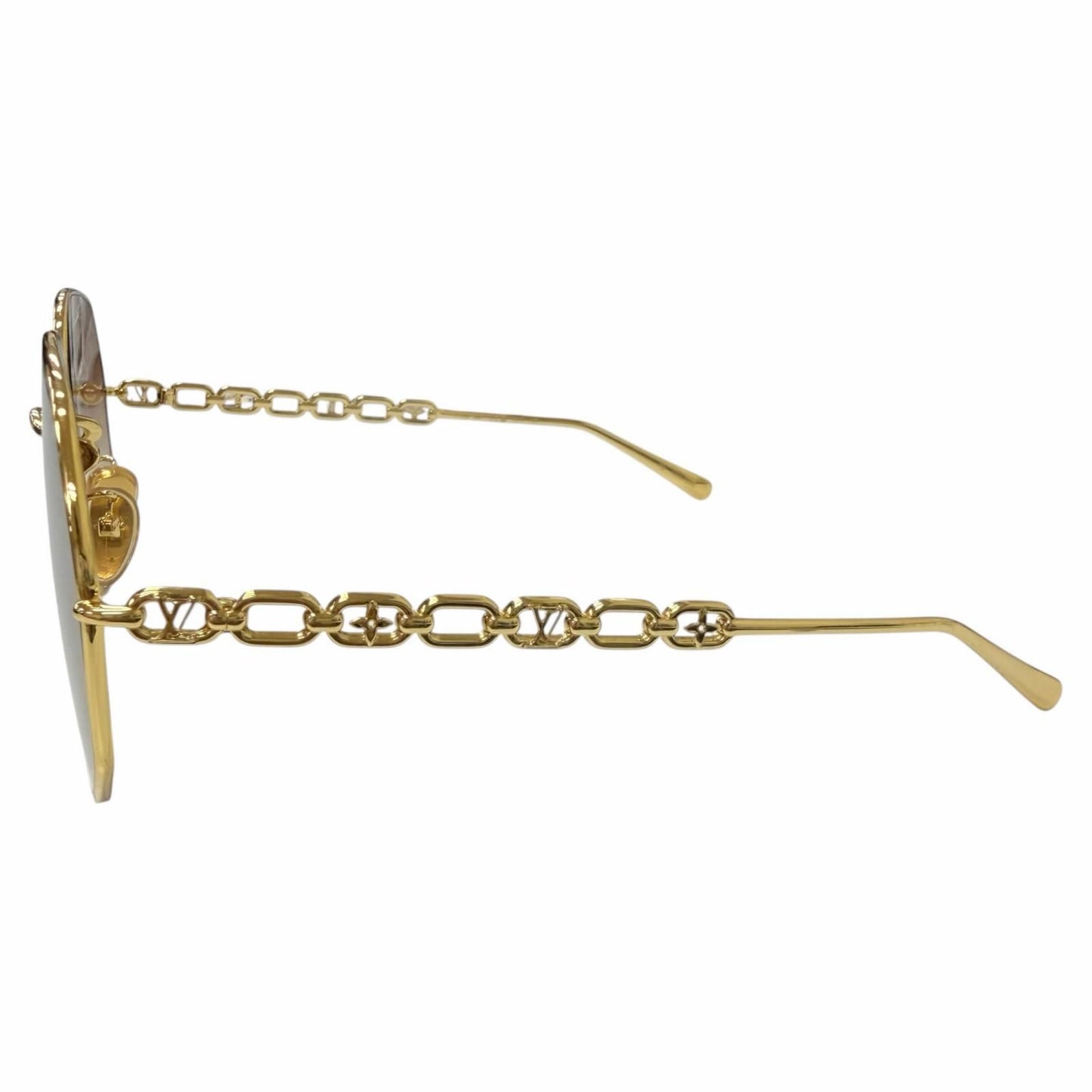 Louis Vuitton My LV Chain Round Sunglasses Gold 60 Eyewear — view 4