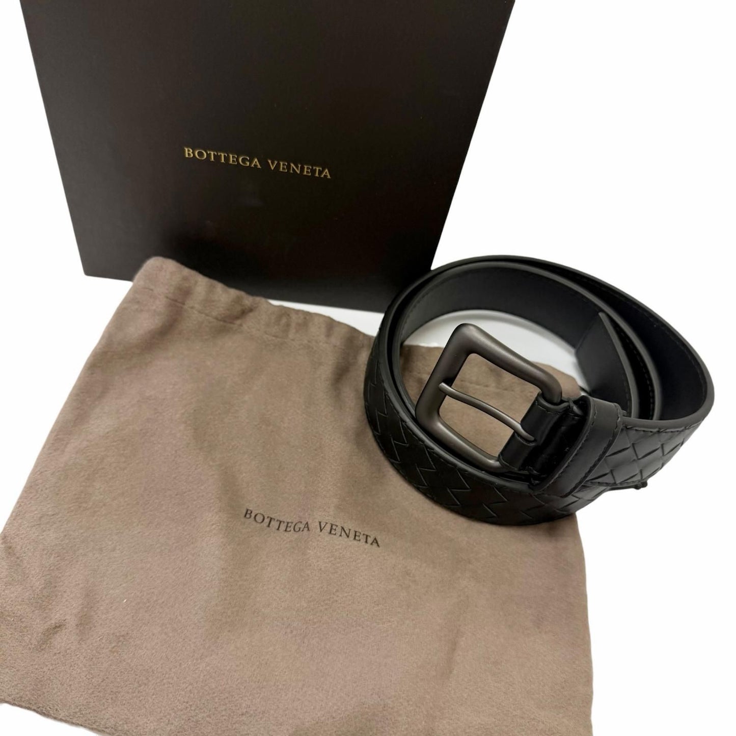 Bottega Veneta Leather Belt Black 80 cm — view 2