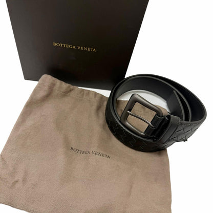 Bottega Veneta Leather Belt Black 80 cm — view 2
