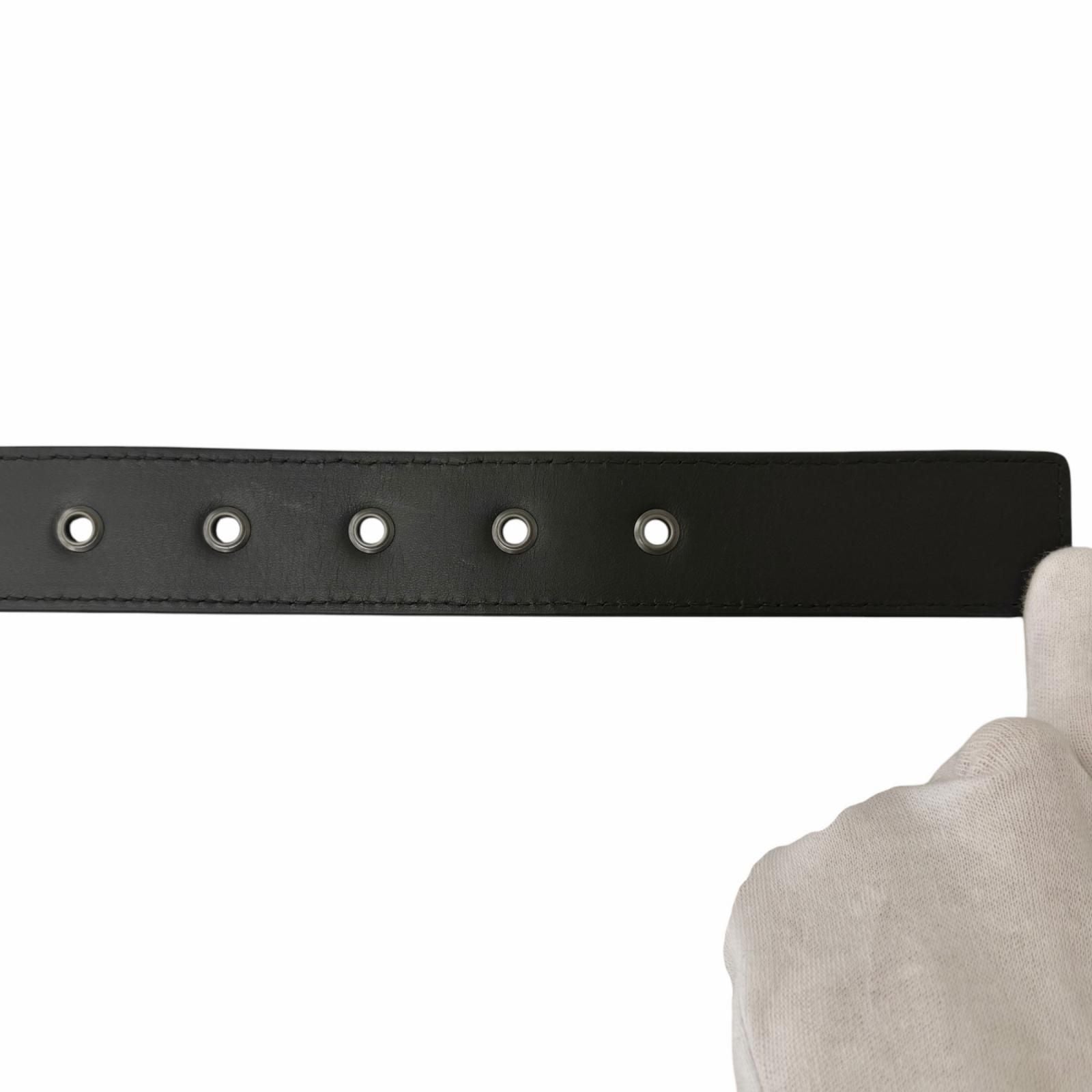 Bottega Veneta Leather Belt Black 80 cm — view 8