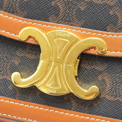 Celine Teen Triomphe Shoulder Bag with — view 5