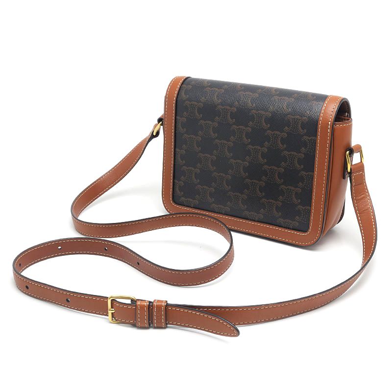 Celine Teen Triomphe Shoulder Bag with — view 3