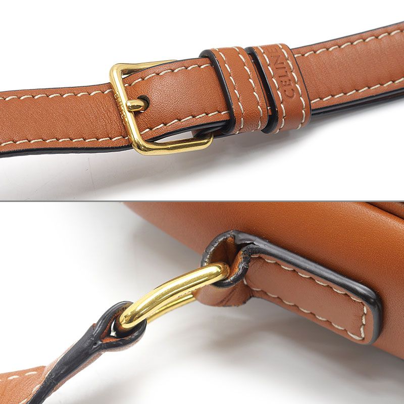 Celine Teen Triomphe Shoulder Bag with — view 8